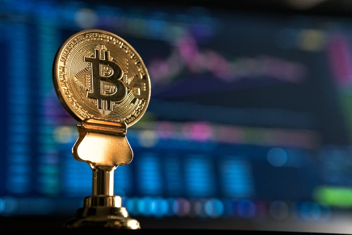 Bitcoin mining rigs in server racks